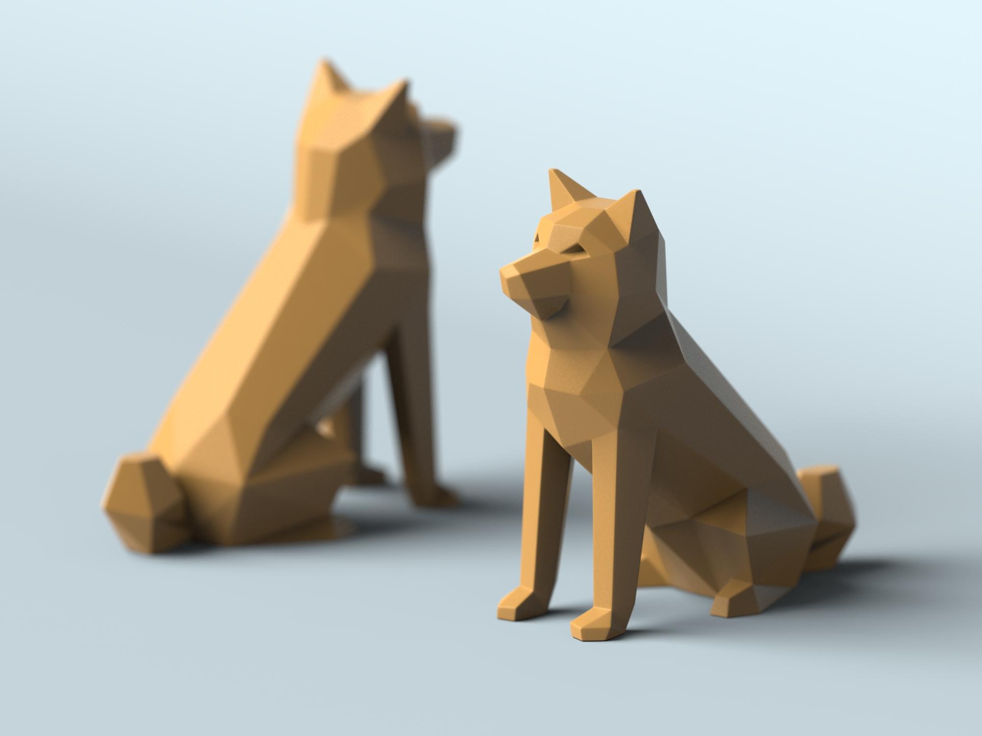 Low-poly Shiba Inu - EXCLUSIVE MODEL