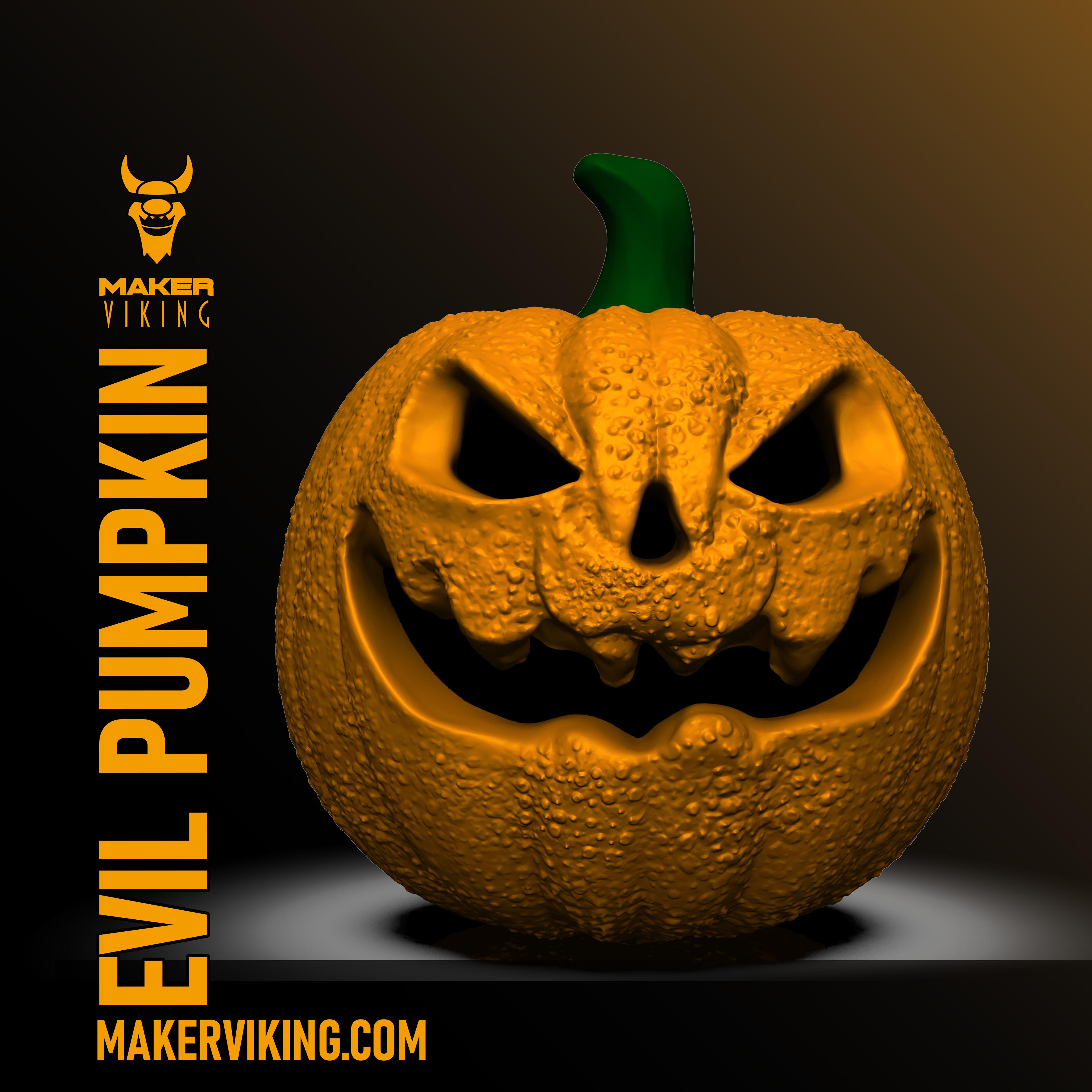 Evil Pumpkin for Halloween