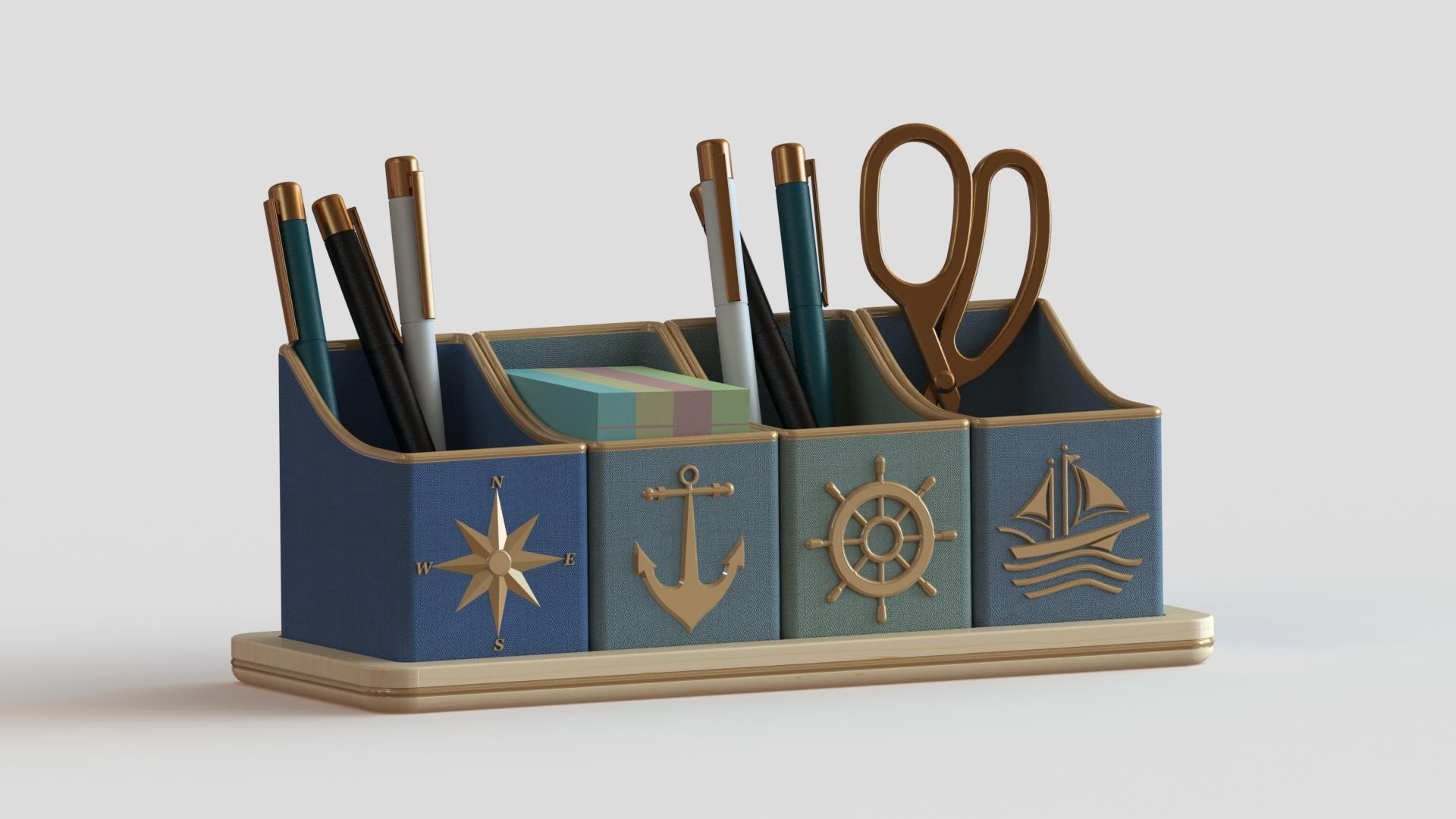 Captain's Cache ~ Keep your desk shipshape & stow your essentials in style. 