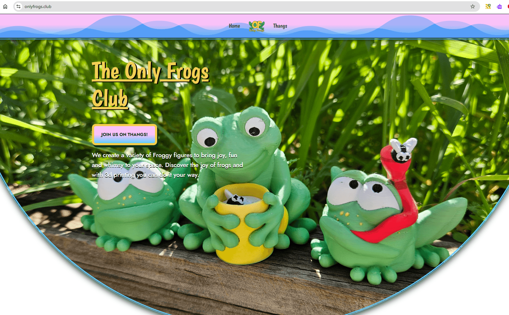 The Only Frogs Club website is live, its still a work in progress, but feel free to look around while we build. https://OnlyFrogs.club