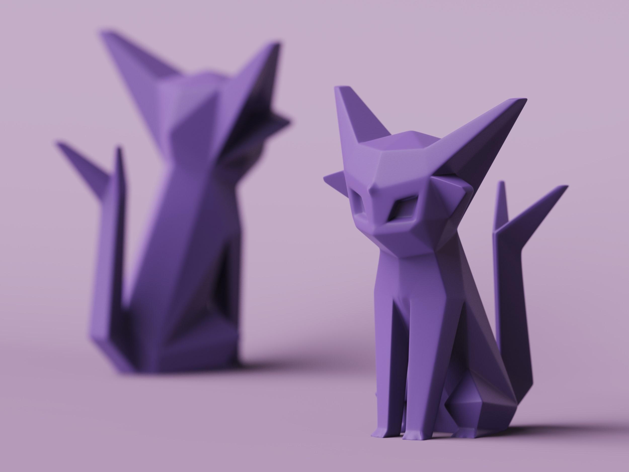 Low-poly Espeon - FREE FOR A LIMITED TIME