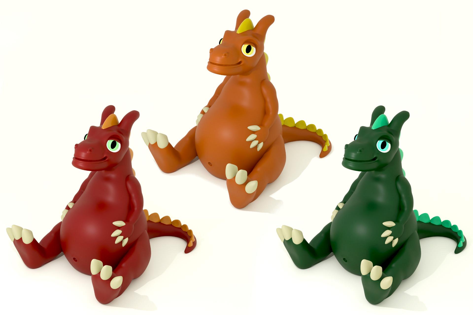 Chubby Dragon Figurine & Piggy Bank 