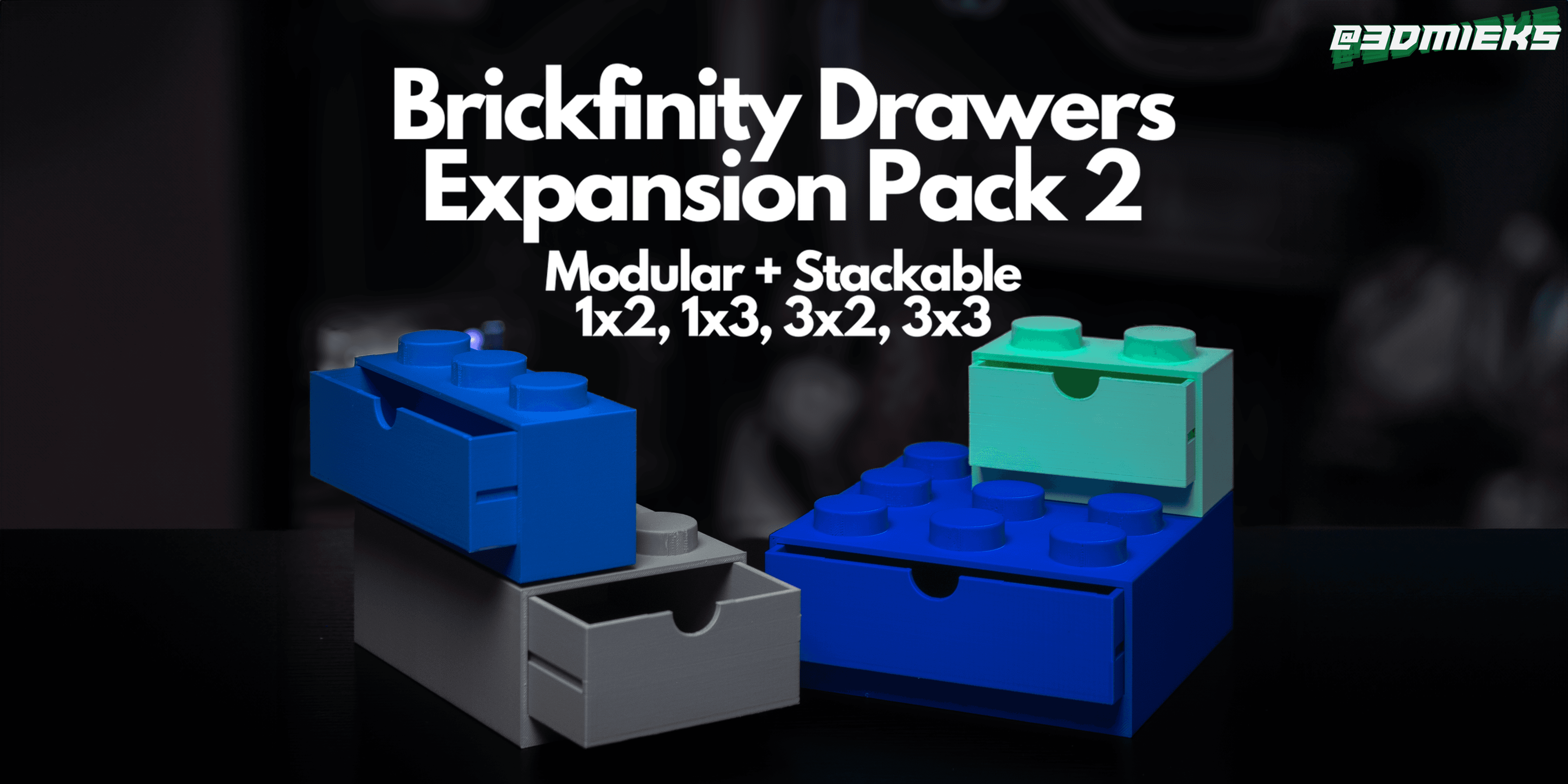 Brickfinity Drawers Expansion Pack 2