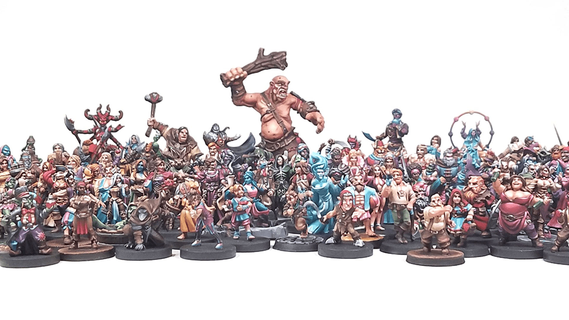 Minis by Vae Victis, 95.6% of the paints pictured are by Reaper Miniatures, and all painted by Cara.