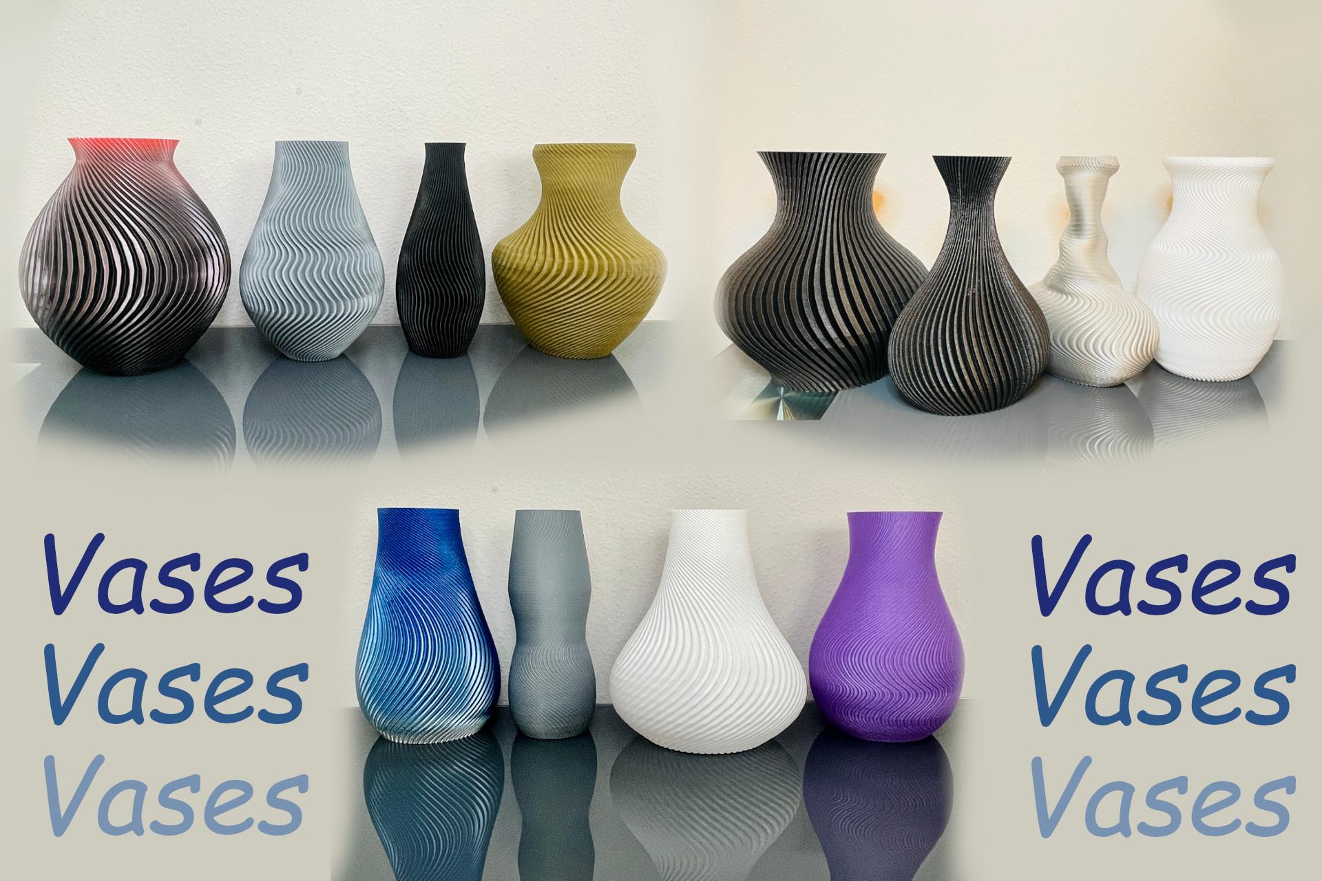 New Spiral Vases - 12 designs