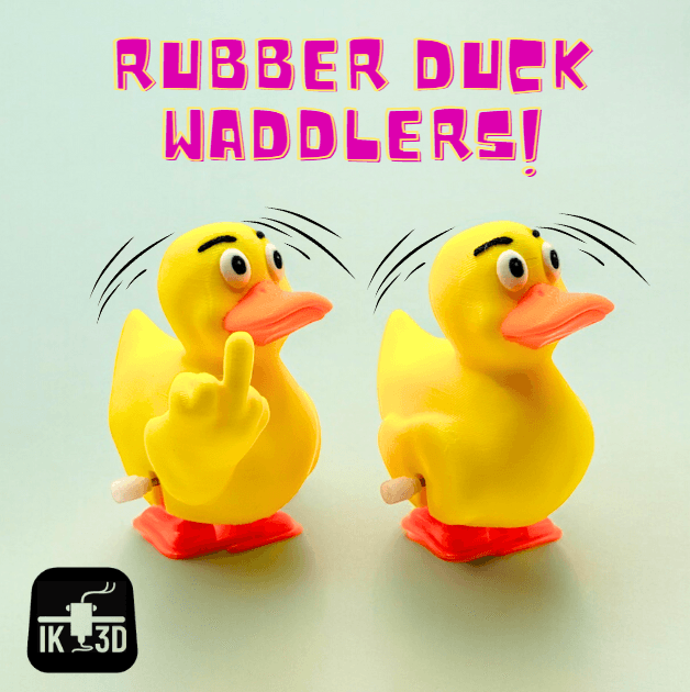 Waddlers - Rubber Duck Middle Finger and Plain now available!