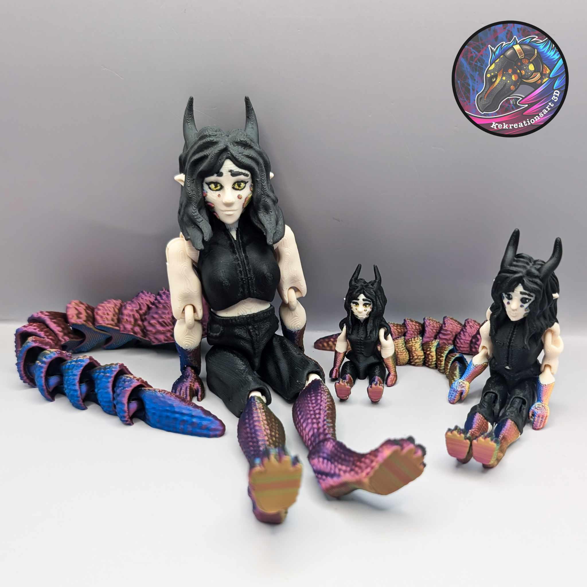 FLEXI Syris Dragon Girl Doll + Mini + Tiny Flexi EARLY ACCESS 