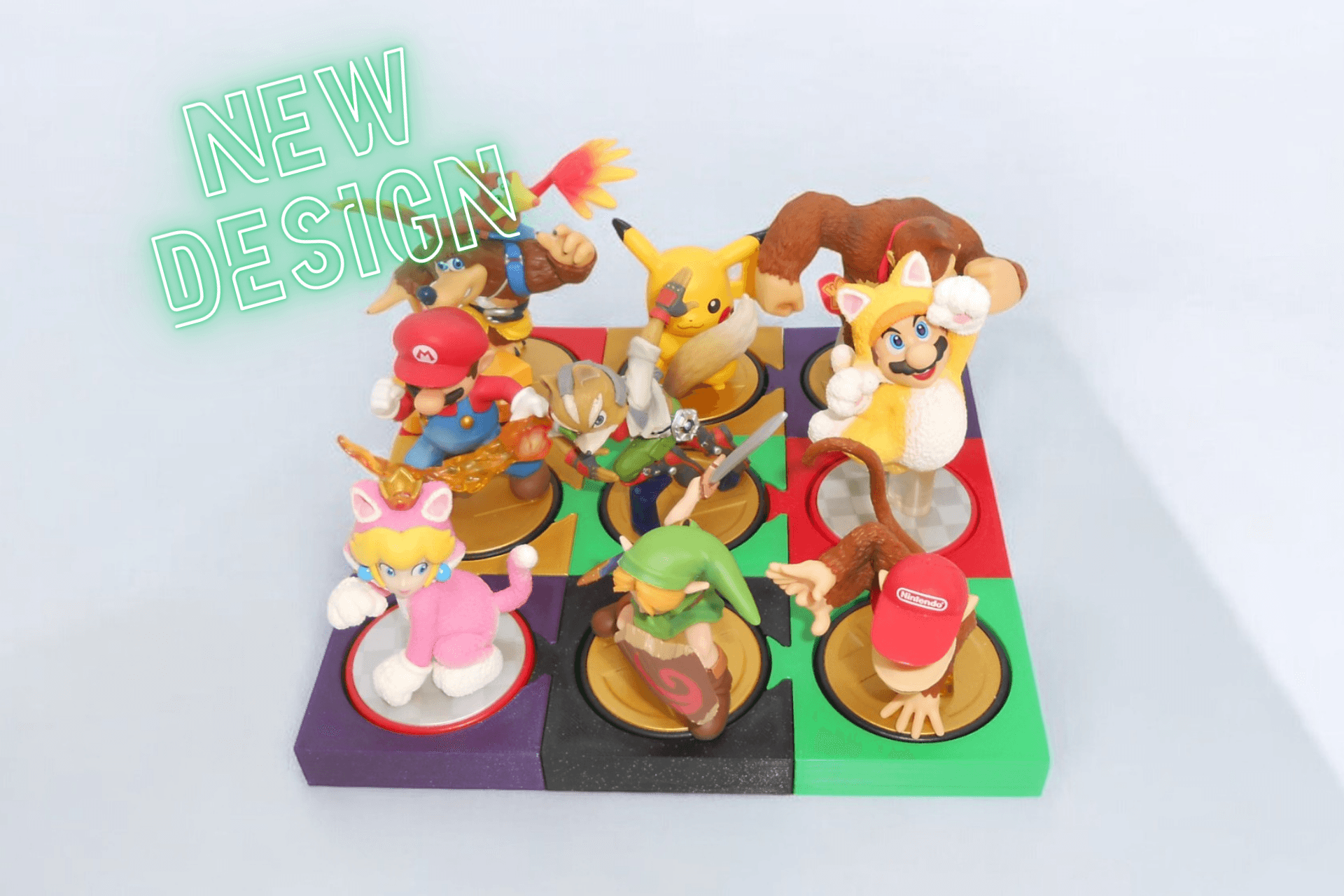 Introducing the perfect modular stand for your Amiibo figures! 🎮✨