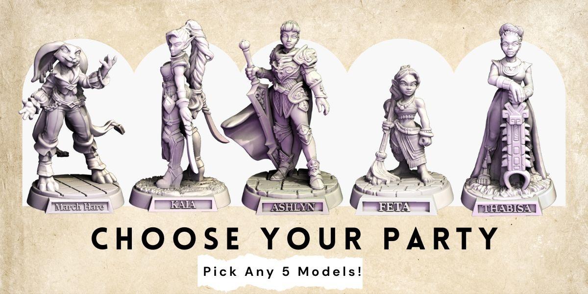 Choose Your Party - Pick any Five Models