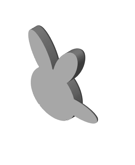 Gawr Gura Bunny Shark Hair Clip 3d model
