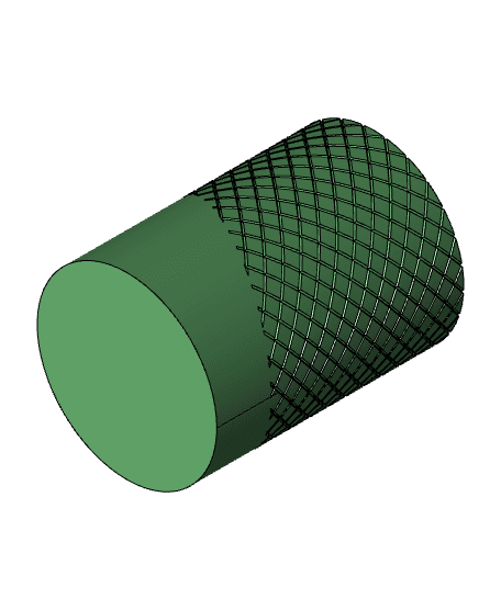 Knurling Pen Cup 3d model