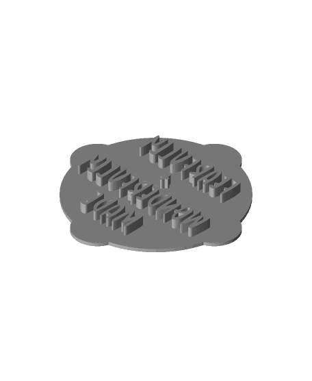 Fearfully and Wonderfully Made Cookie Stamp 3d model