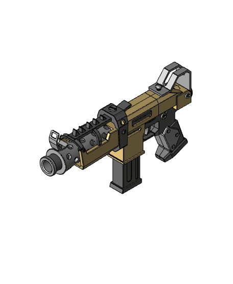 Fortnite Tactical SMG - Source File 3d model