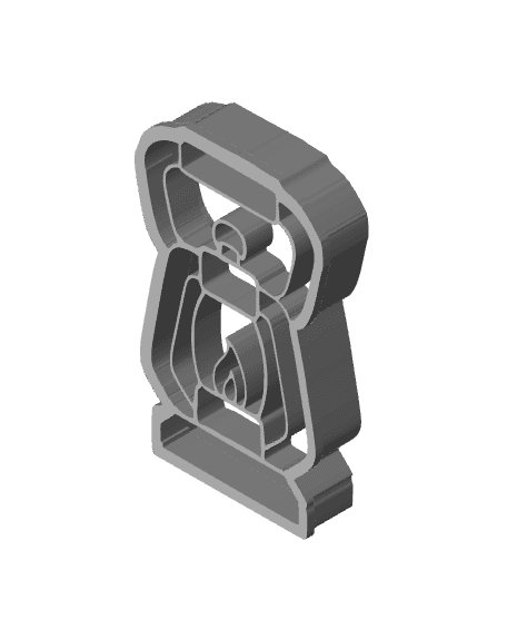 Gas Lamp Cookie Cutter, Biscuit Cutter 3d model