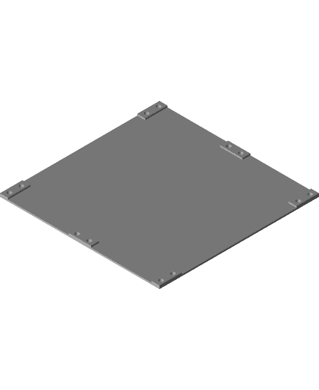 Fhw Greenhouse panel clear 2mmx200mx200mm.stl 3d model