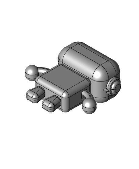 Playdoh Robot mold 3d model