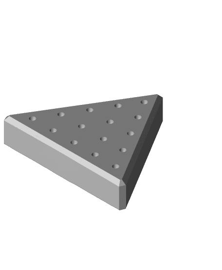 Peg Solitaire- Basic Triangle 3d model
