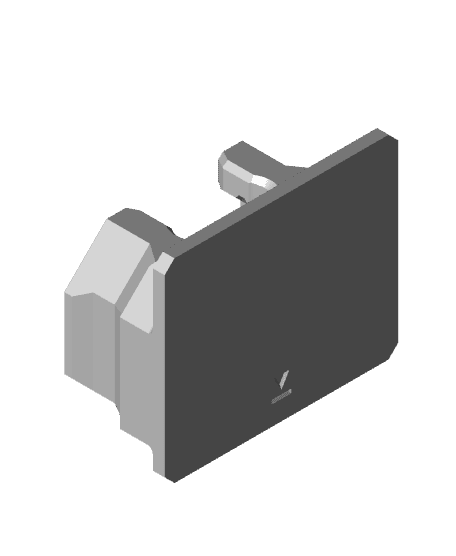 Single Snap (DS Part A) - Medium Command Strip Mount 3d model