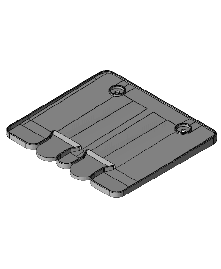 Hextraction: Sloping underboard tray 3d model