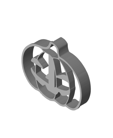 Pumpkin Cookie Cutter, Biscuit Cutter 3d model