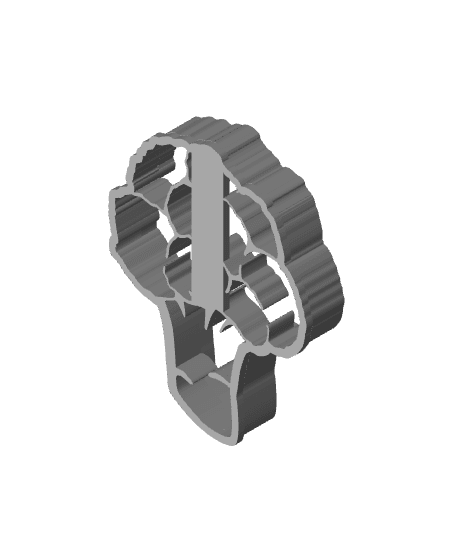 Cauliflower Cookie Cutter, Biscuit Cutter 3d model