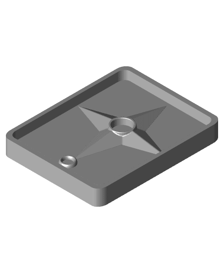 silicone shuriken mold for resin earings,keychain etc 3d model