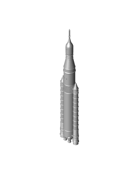 NASA SLS Block 1 Printable Rocket Model 3d model