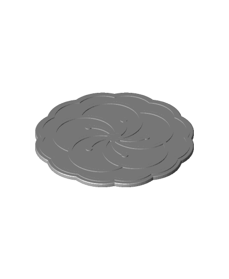 Mooncake coaster #2 | Celebrate the Mid-Autumn Festival, a Chinese holiday I call Moon Cake Day! 3d model
