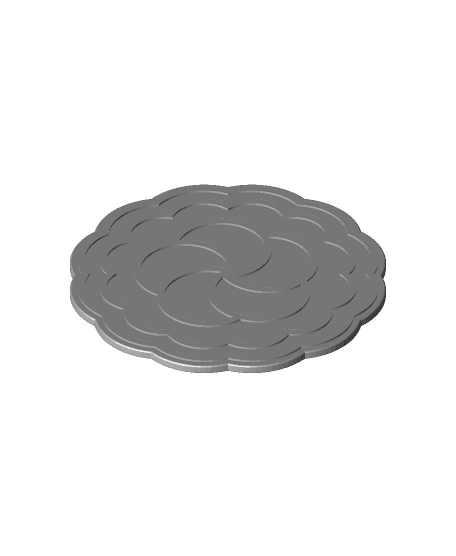 Mooncake coaster #4 | Celebrate the Mid-Autumn Festival, a Chinese holiday I call Moon Cake Day! 3d model