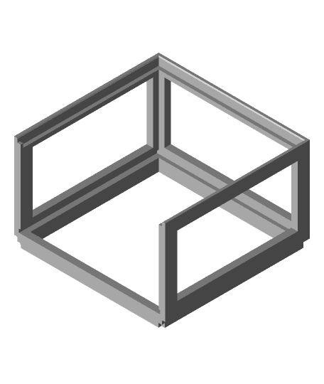 Gridfinity 4x4 stackable shelves with drawers 3d model