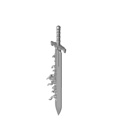40K Flaming Sword 3D Printer File STL 3d model