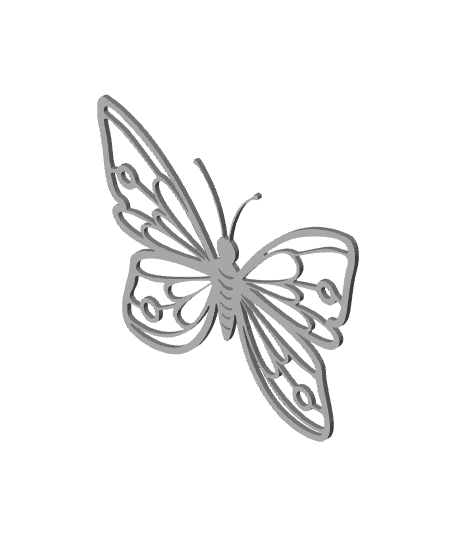 butterfly wall art moth wall decor insect decoration 3d model