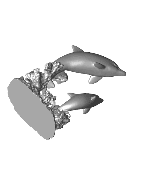 Dolphin coral 3d model