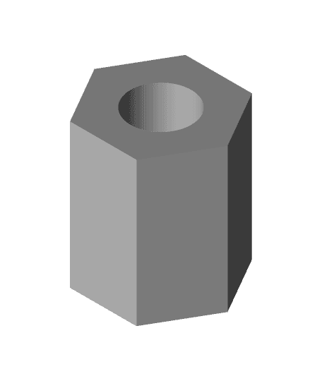 M4 hexagonal Spacer 10 mm length.stl 3d model