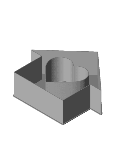 "Heart house" nestable box (v1) 3d model