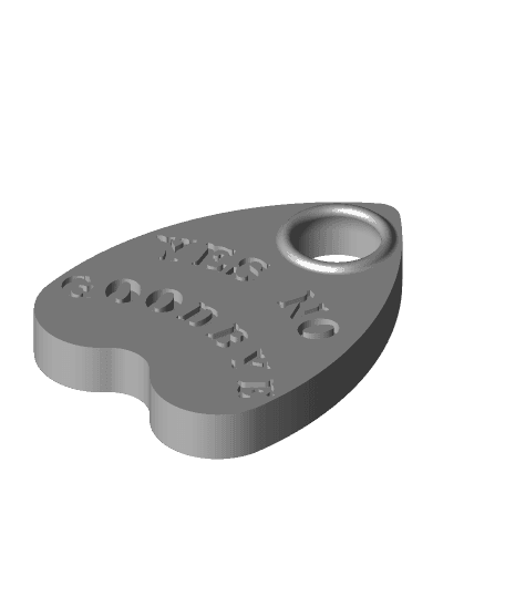 OUIJA PLANCHETTE - MINI print Magnet   3d model