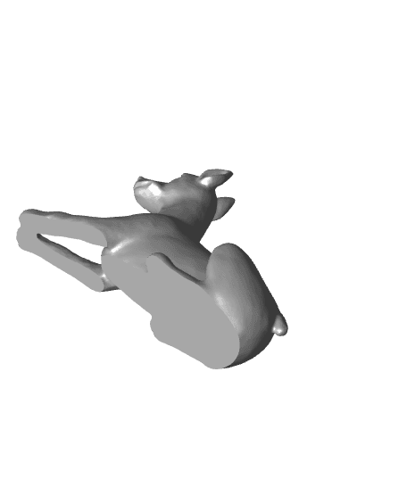 Dog doberman 3d model