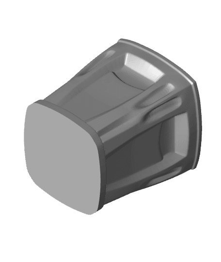 Trash Can with Lid 3d model