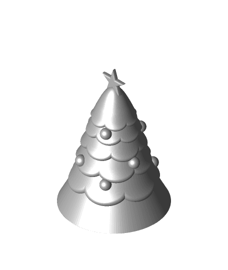 Filament Friday LED Backlit Printbit Christmas Tree Remix 3d model