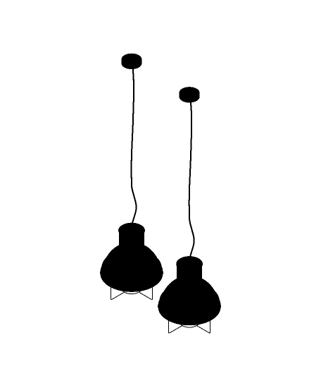Factory lamp, SKU. 3449 by Pikartlights 3d model