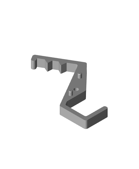 Airplane seat-back phone- and tablet holder 3d model