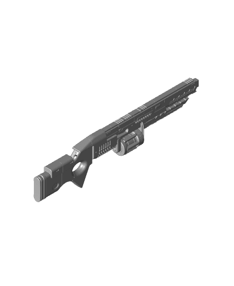 Murder Drones Finale Version Heavy Railgun 3d model