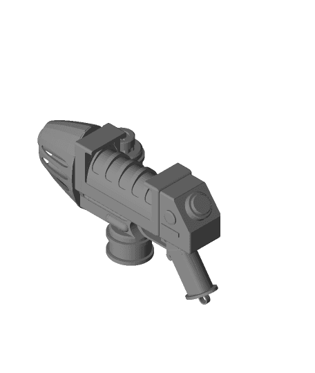 FHW: EZ Print Jupiter Pattern Plasma Pistol v1.2  with spare magazine (cosplay) 3d model