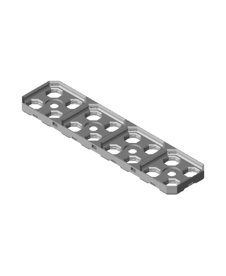 4x1 Multigrid Base Plate 3d model