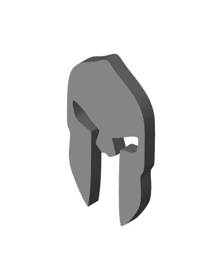 Gladiator Roman helmet badge emblem 3d model