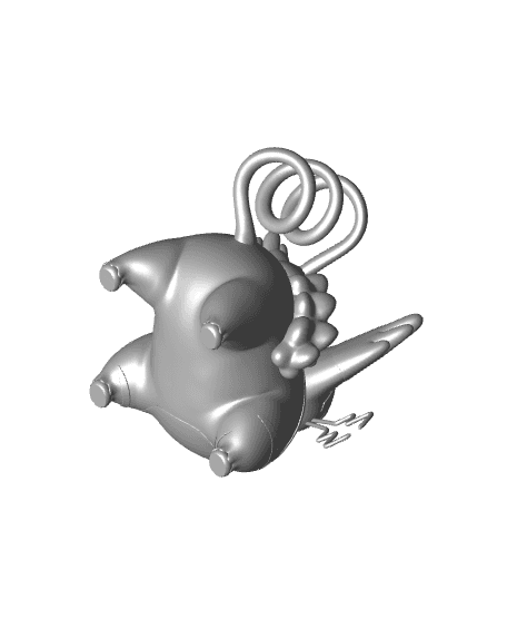 Pokemon Purugly #432 - Optimized for 3D Printing 3d model