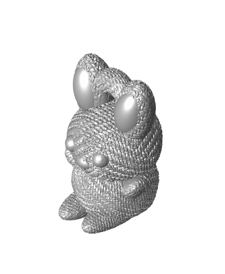 Crochet Keychain Bunny 3d model
