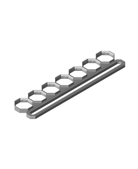 7 Multiholes, Small Sliding Multirail 3d model