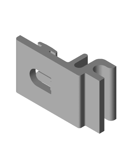 Freezer Bracket Clip for Sliding Wire Shelf/Basket 3d model