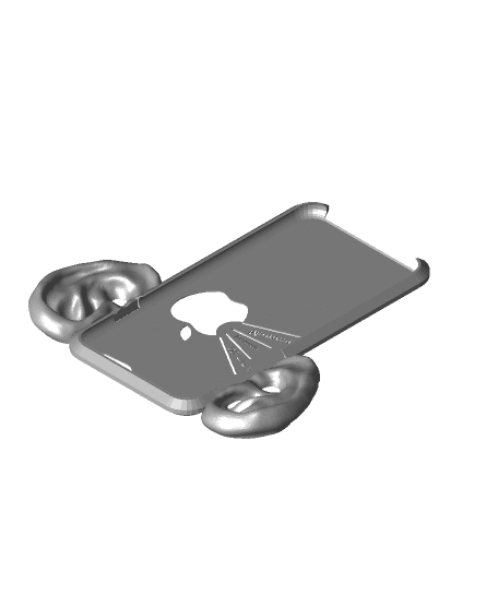 very slim iPhone 6 case with ears 3d model
